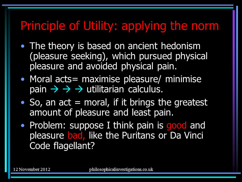 Notes on Utilitarianism